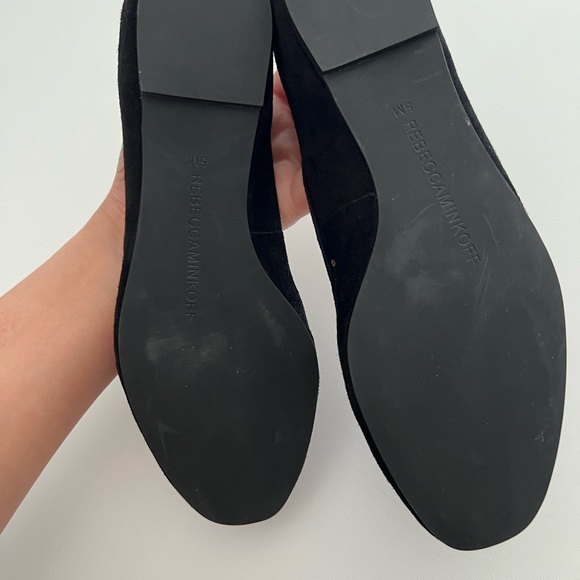 Rebecca Minkoff Astro Too Scorpio Black Suede Flat Loafer Shoes - Picture 6 of 10